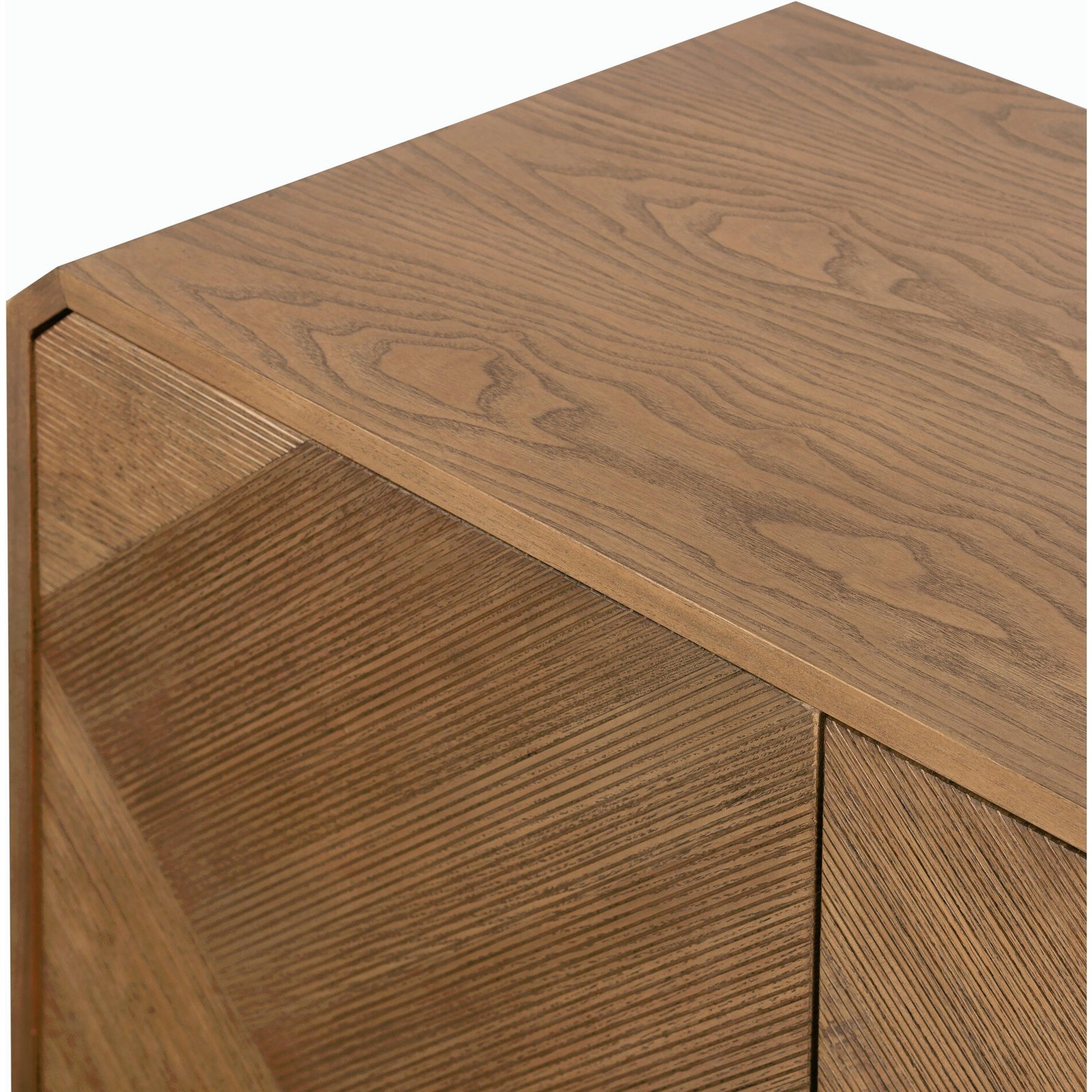 Caspian Sideboard by Four Hands. Made from ash veneer, resawn, iron in a eclectic & global style.