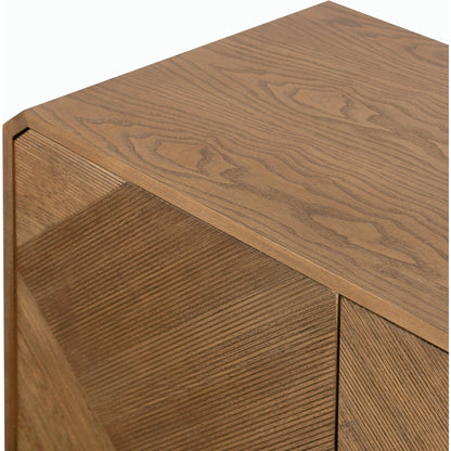 Caspian Sideboard by Four Hands. Made from ash veneer, resawn, iron in a eclectic & global style.