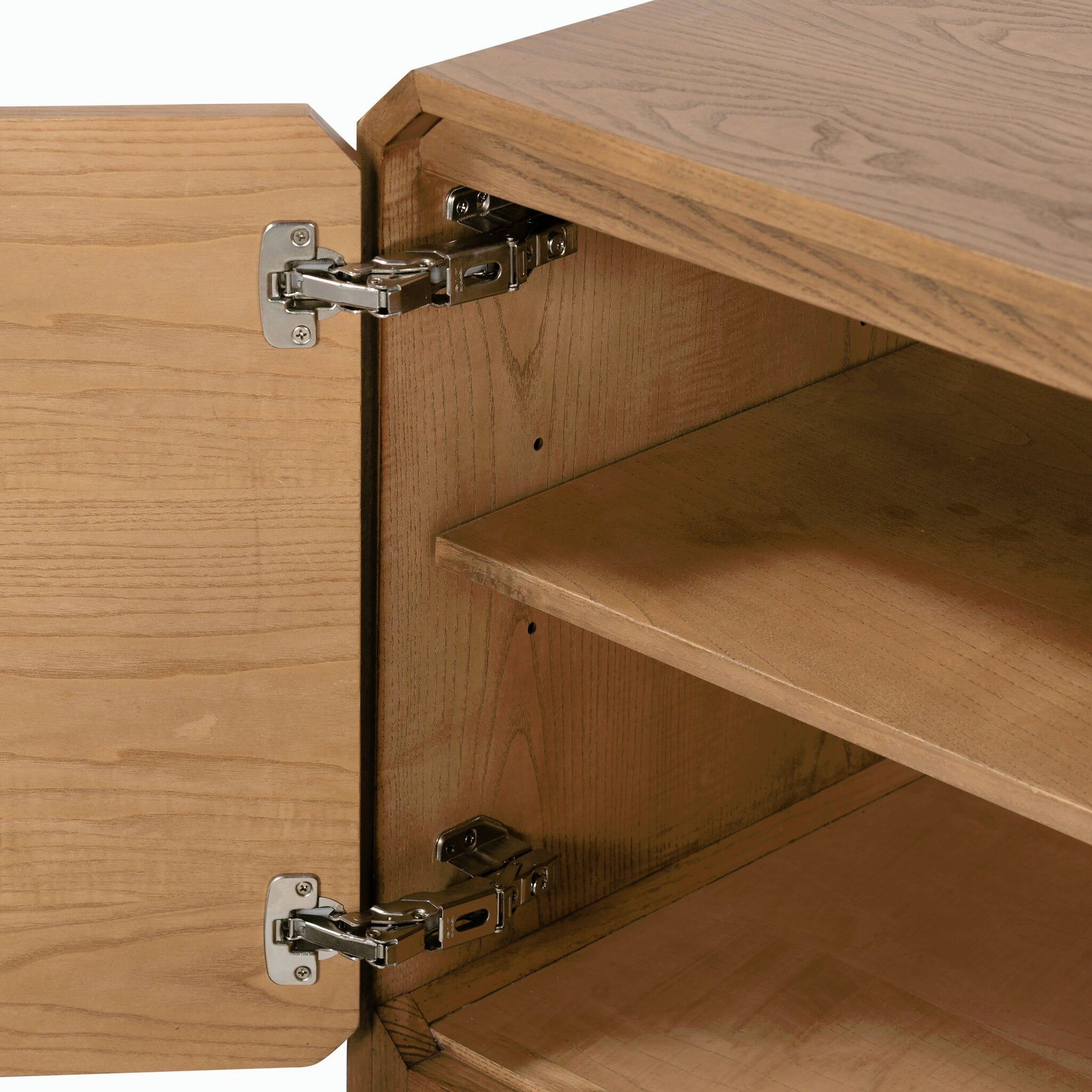Caspian Sideboard by Four Hands. Made from ash veneer, resawn, iron in a eclectic & global style.