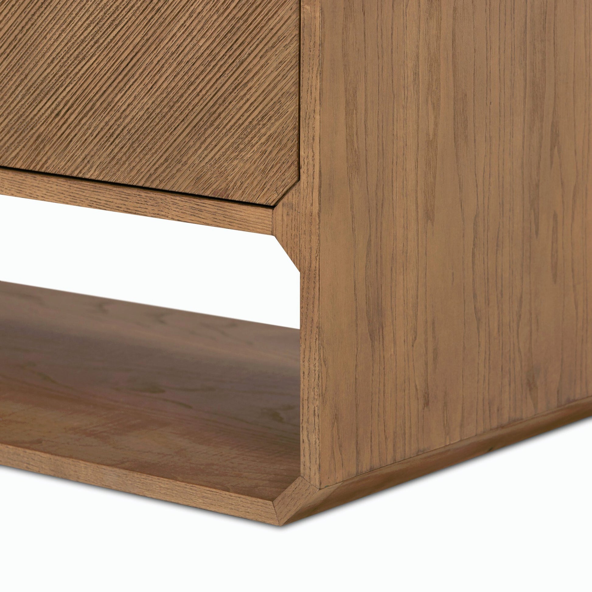 Caspian Sideboard by Four Hands. Made from ash veneer, resawn, iron in a eclectic & global style.