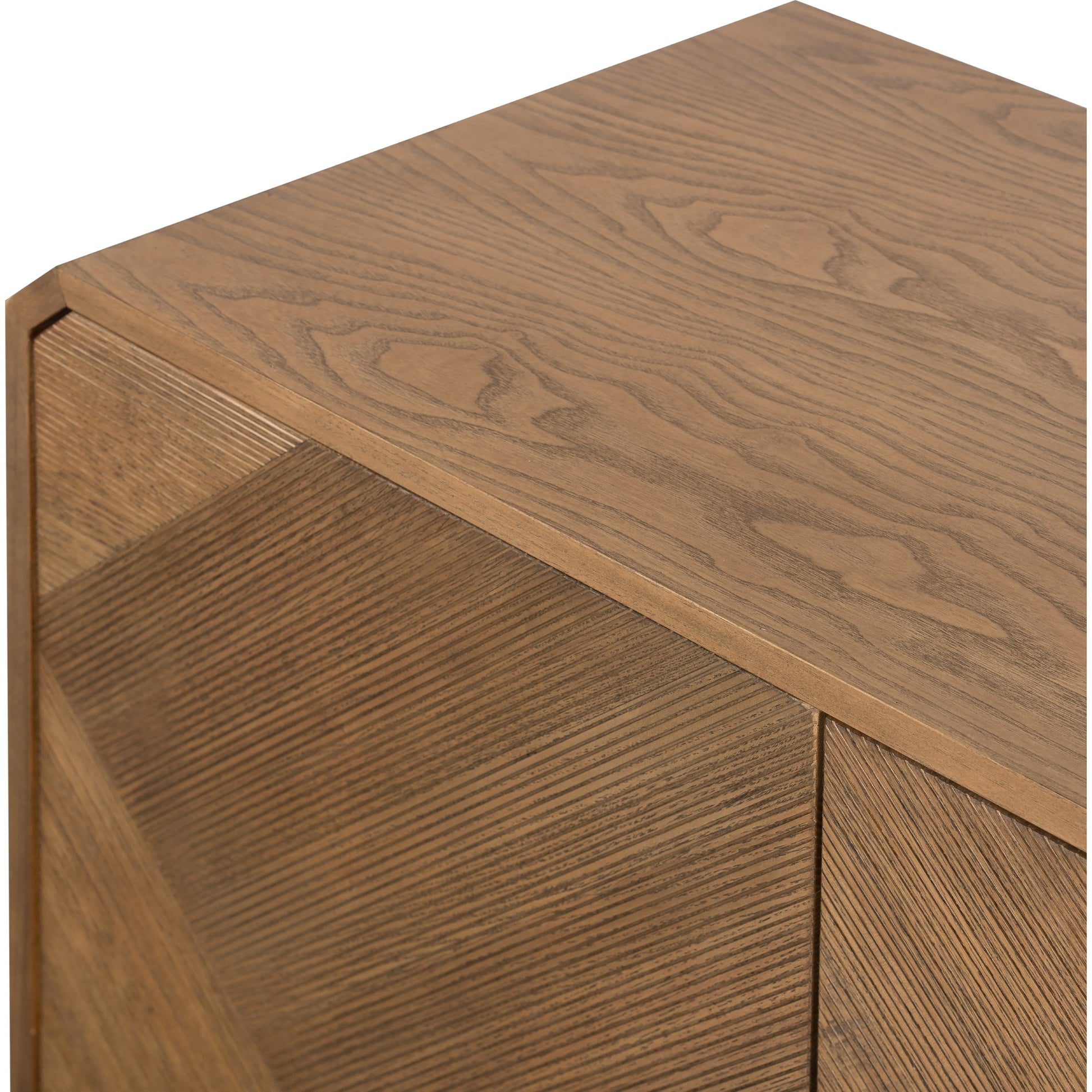 Caspian Sideboard by Four Hands. Made from ash veneer, resawn, iron in a eclectic & global style.