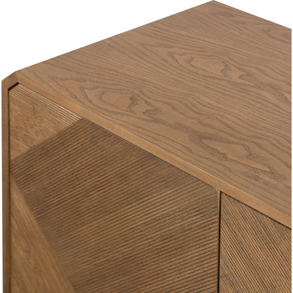 Caspian Sideboard by Four Hands. Made from ash veneer, resawn, iron in a eclectic & global style.