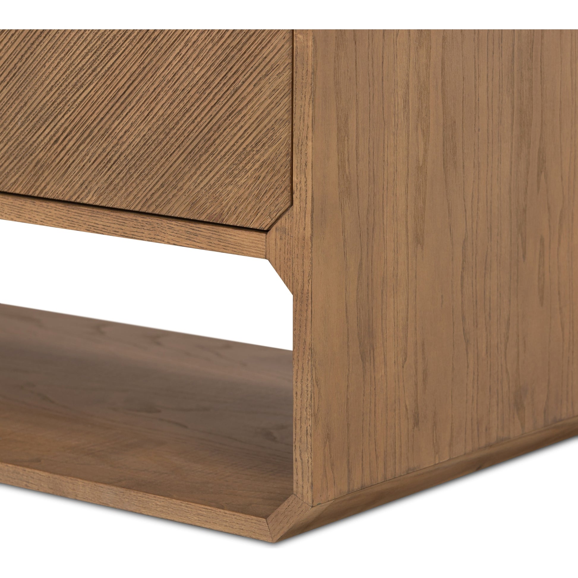 Caspian Sideboard by Four Hands. Made from ash veneer, resawn, iron in a eclectic & global style.