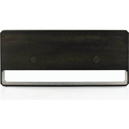 Caspian Sideboard by Four Hands. Made from ash veneer, resawn, iron in a eclectic & global style.