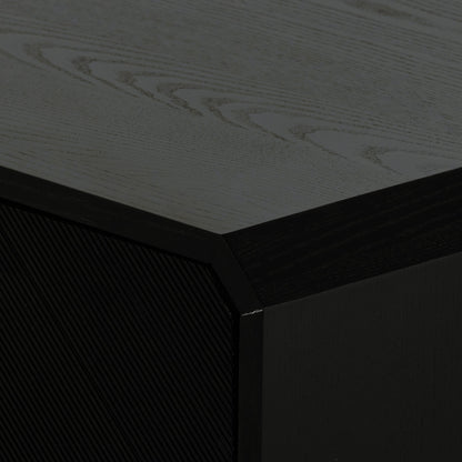Caspian Sideboard by Four Hands. Made from ash veneer, resawn, iron in a eclectic & global style.