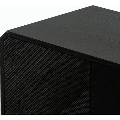 Caspian Sideboard by Four Hands. Made from ash veneer, resawn, iron in a eclectic & global style.