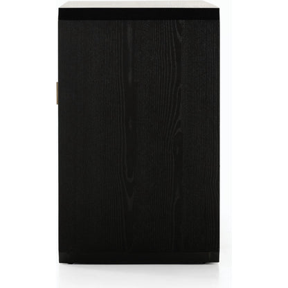 Caspian Sideboard by Four Hands. Made from ash veneer, resawn, iron in a eclectic & global style.