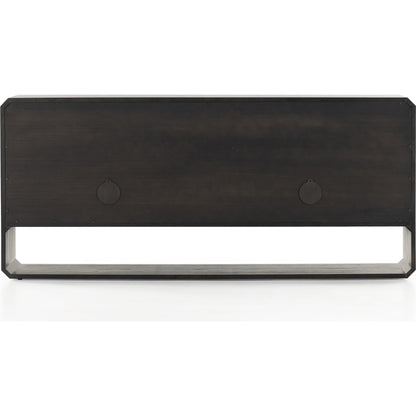 Caspian Sideboard by Four Hands. Made from ash veneer, resawn, iron in a eclectic & global style.