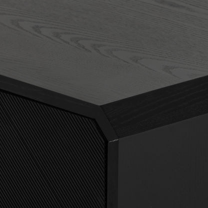 Caspian Sideboard by Four Hands. Made from ash veneer, resawn, iron in a eclectic & global style.