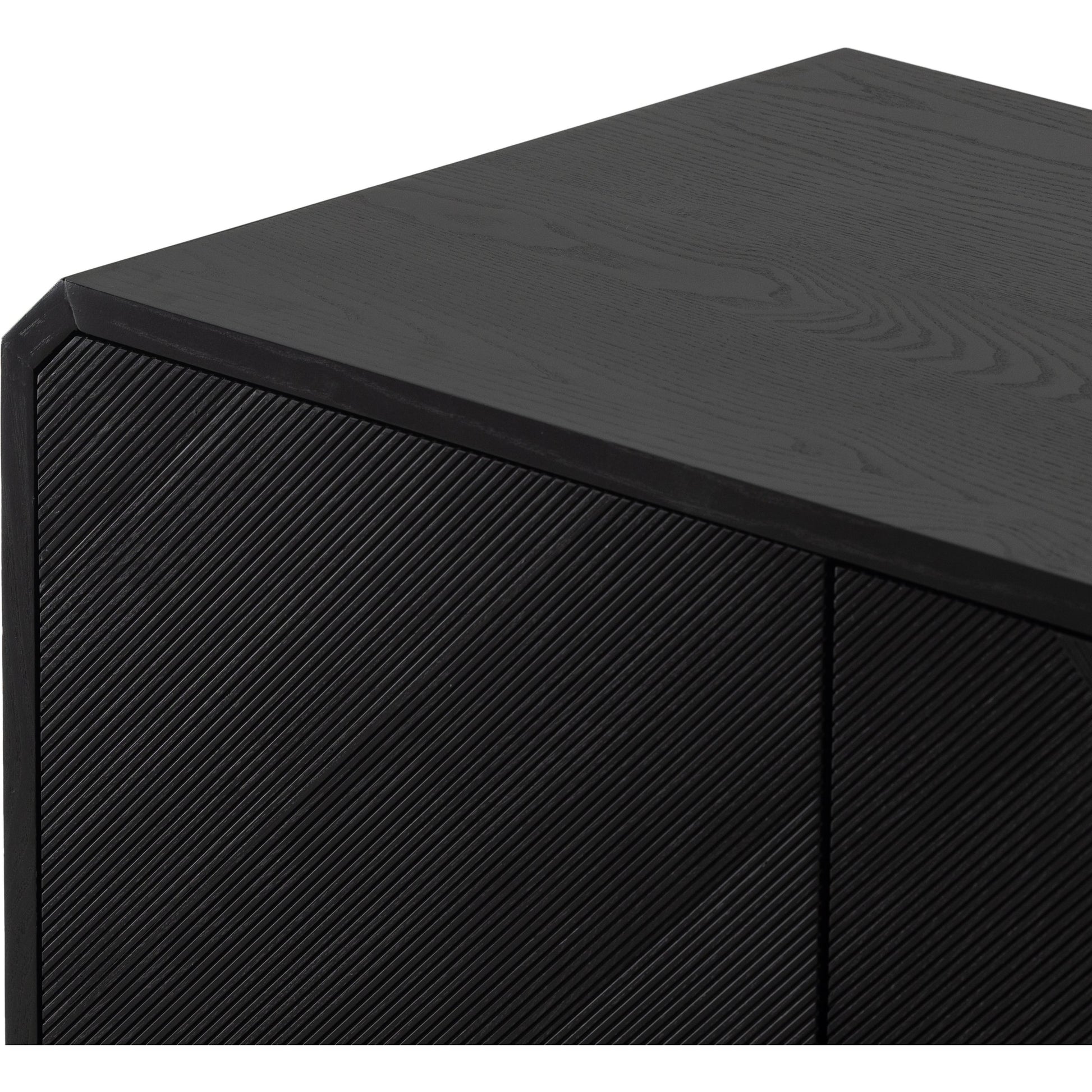 Caspian Sideboard by Four Hands. Made from ash veneer, resawn, iron in a eclectic & global style.