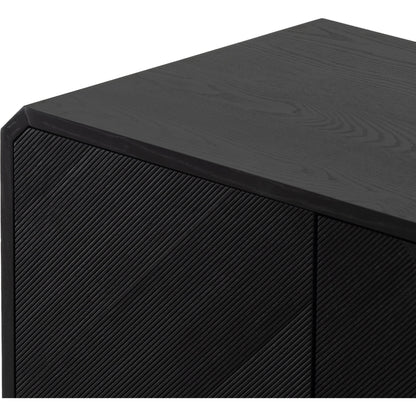 Caspian Sideboard by Four Hands. Made from ash veneer, resawn, iron in a eclectic & global style.