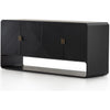 Black Ash Veneer, Black Ash, Satin Brass