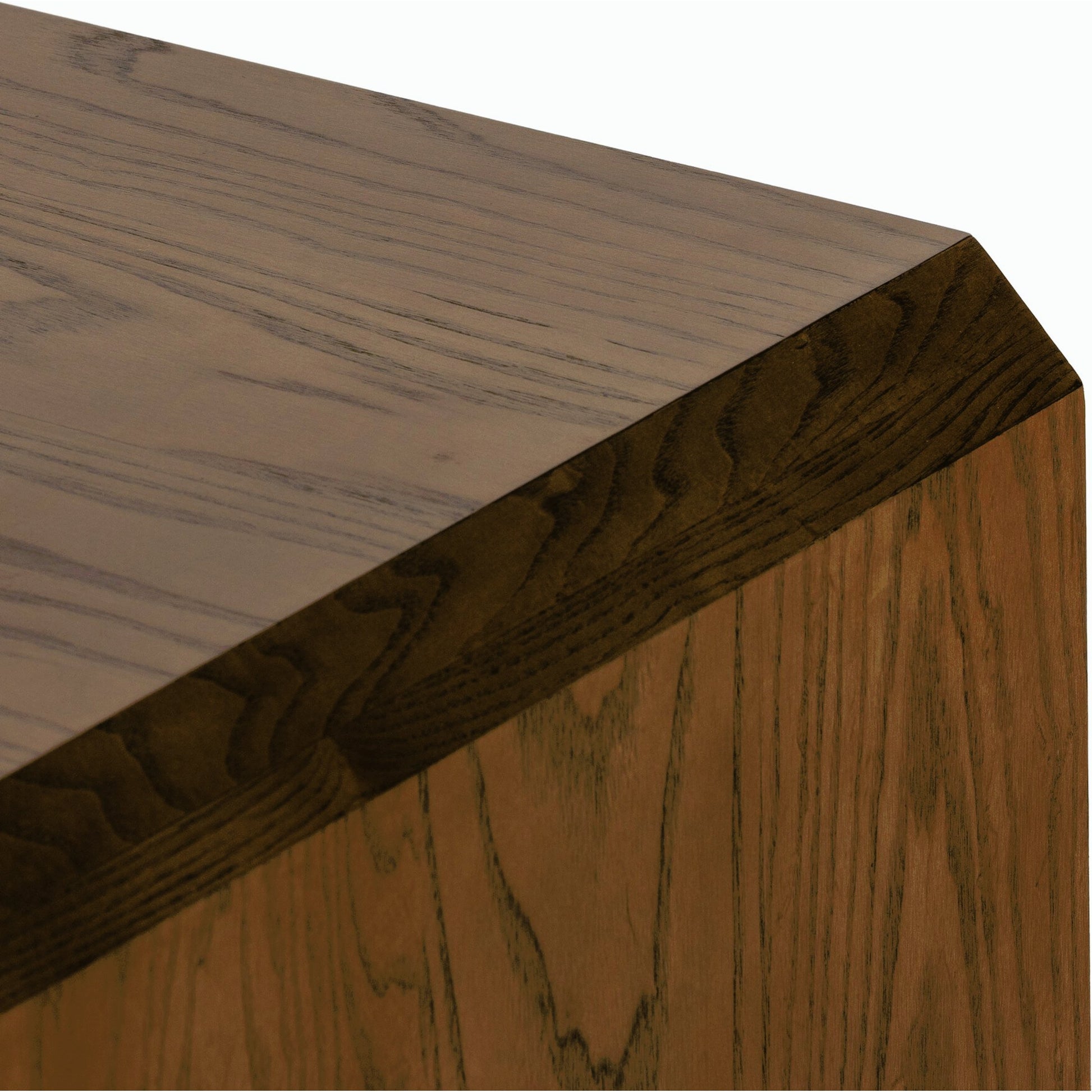 Caspian Media Console by Four Hands. Made from ash veneer, resawn, iron in a eclectic & global style.