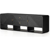 Black Ash Veneer, Black Ash, Satin Brass