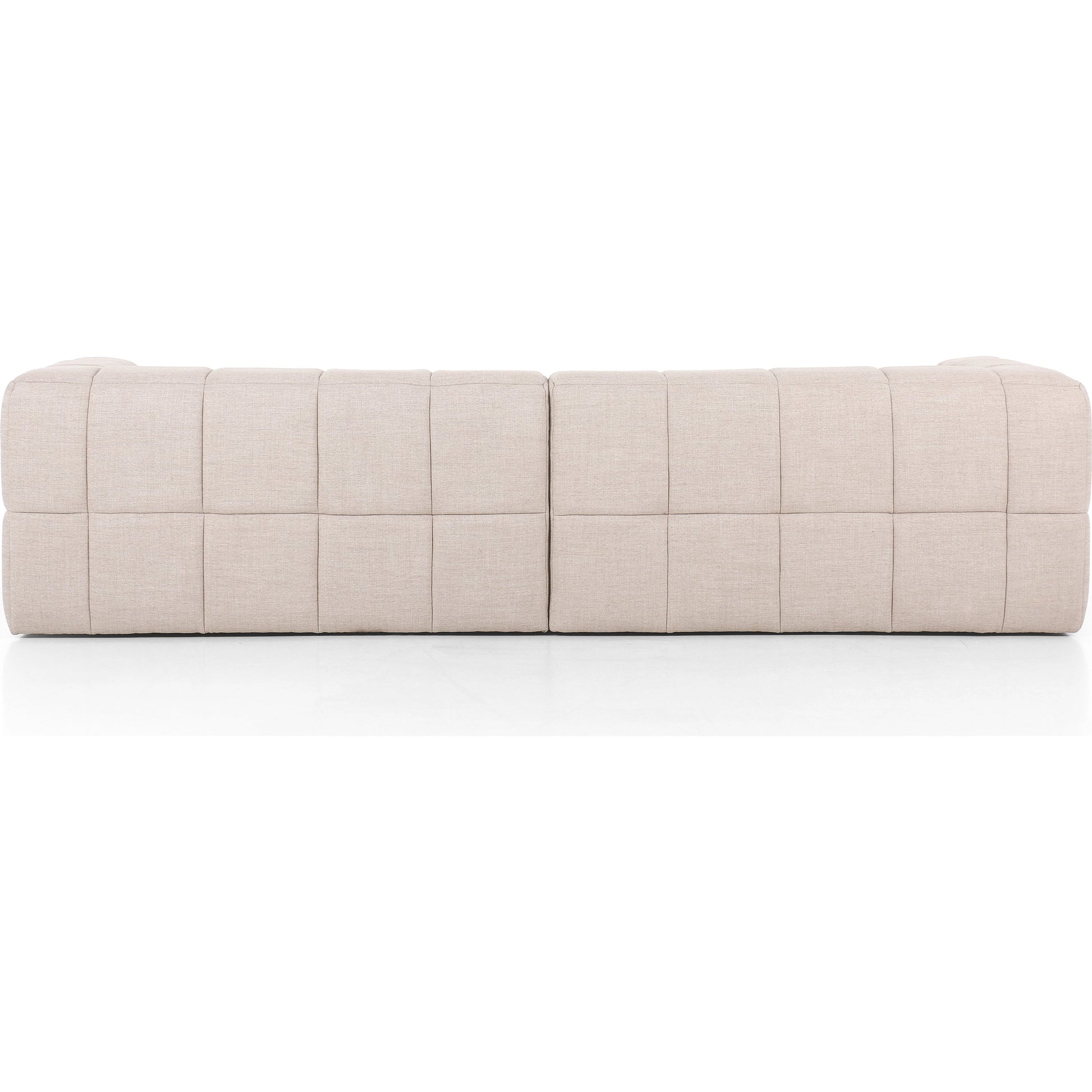 Tavi 2-Piece Sectional by Four Hands in fiqa boucle natural. Made from 100% polyester, poplar plywood in a modern style.