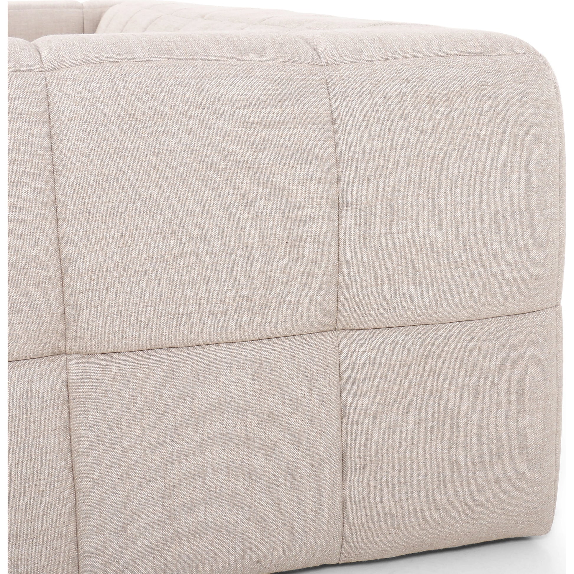 Tavi 2-Piece Sectional by Four Hands in fiqa boucle natural. Made from 100% polyester, poplar plywood in a modern style.