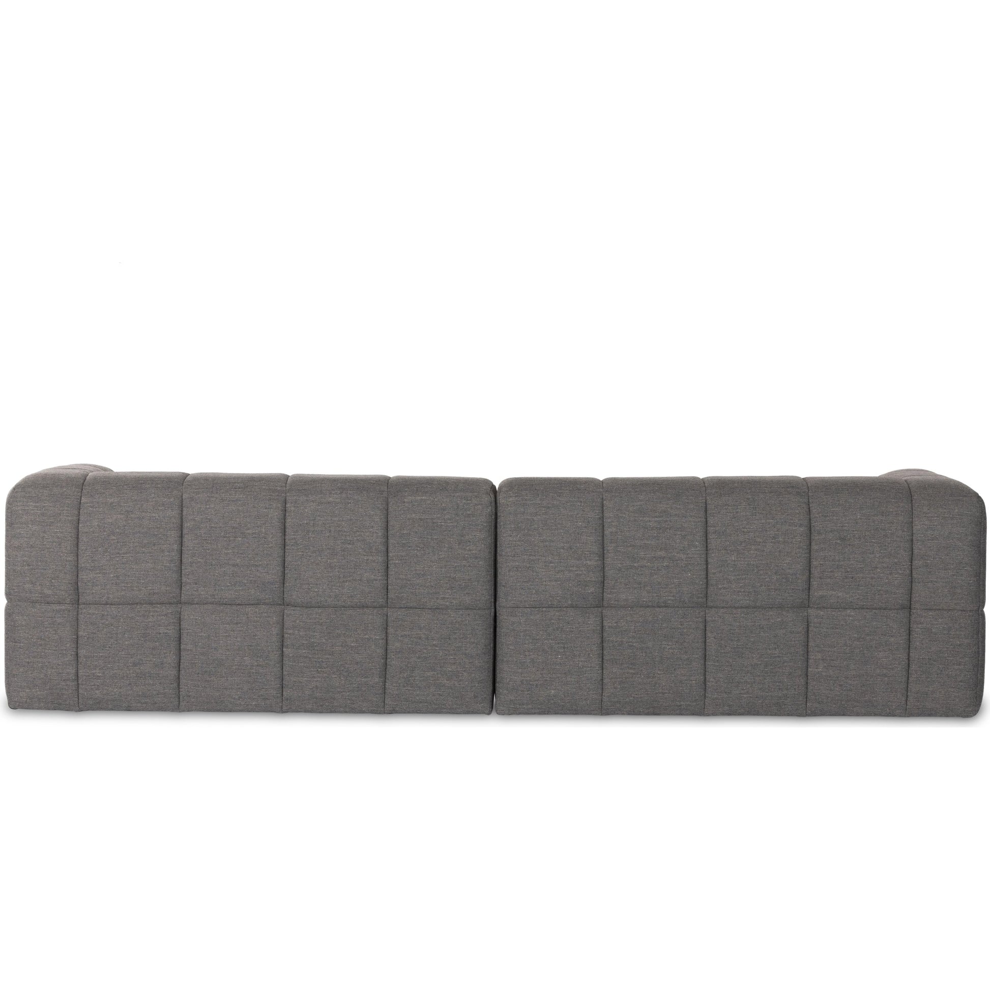 Tavi 2-Piece Sectional by Four Hands in fiqa boucle natural. Made from 100% polyester, poplar plywood in a modern style.