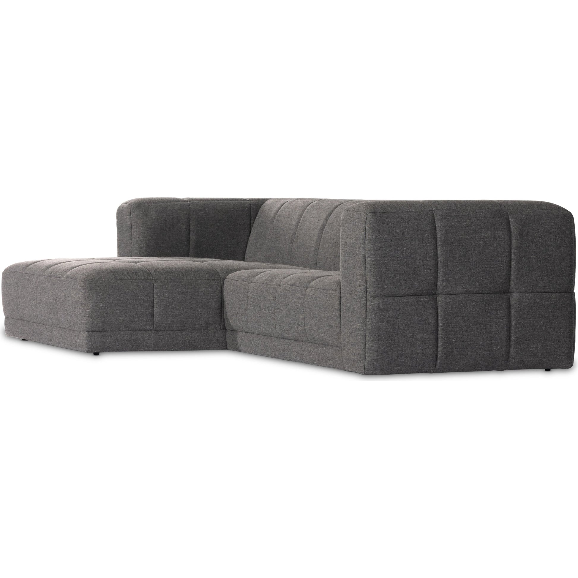Tavi 2-Piece Sectional by Four Hands in fiqa boucle natural. Made from 100% polyester, poplar plywood in a modern style.