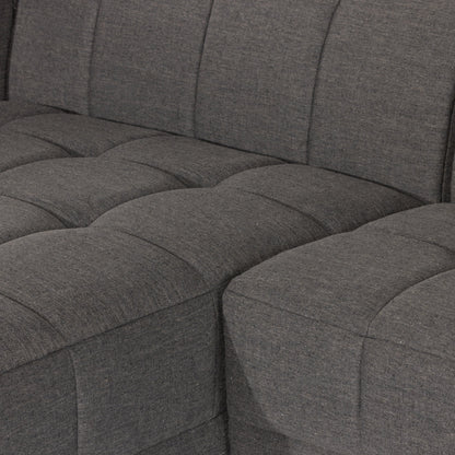 Tavi 2-Piece Sectional by Four Hands in fiqa boucle natural. Made from 100% polyester, poplar plywood in a modern style.