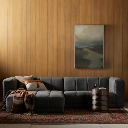 Tavi 2-Piece Sectional by Four Hands in fiqa boucle natural. Made from 100% polyester, poplar plywood in a modern style.