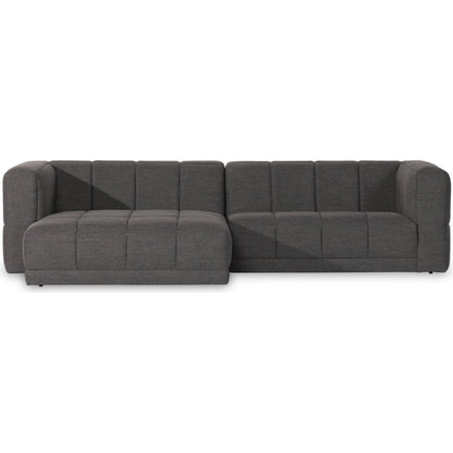 Tavi 2-Piece Sectional by Four Hands in fiqa boucle natural. Made from 100% polyester, poplar plywood in a modern style.