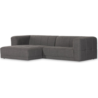Tavi 2-Piece Sectional by Four Hands in fiqa boucle natural. Made from 100% polyester, poplar plywood in a modern style.