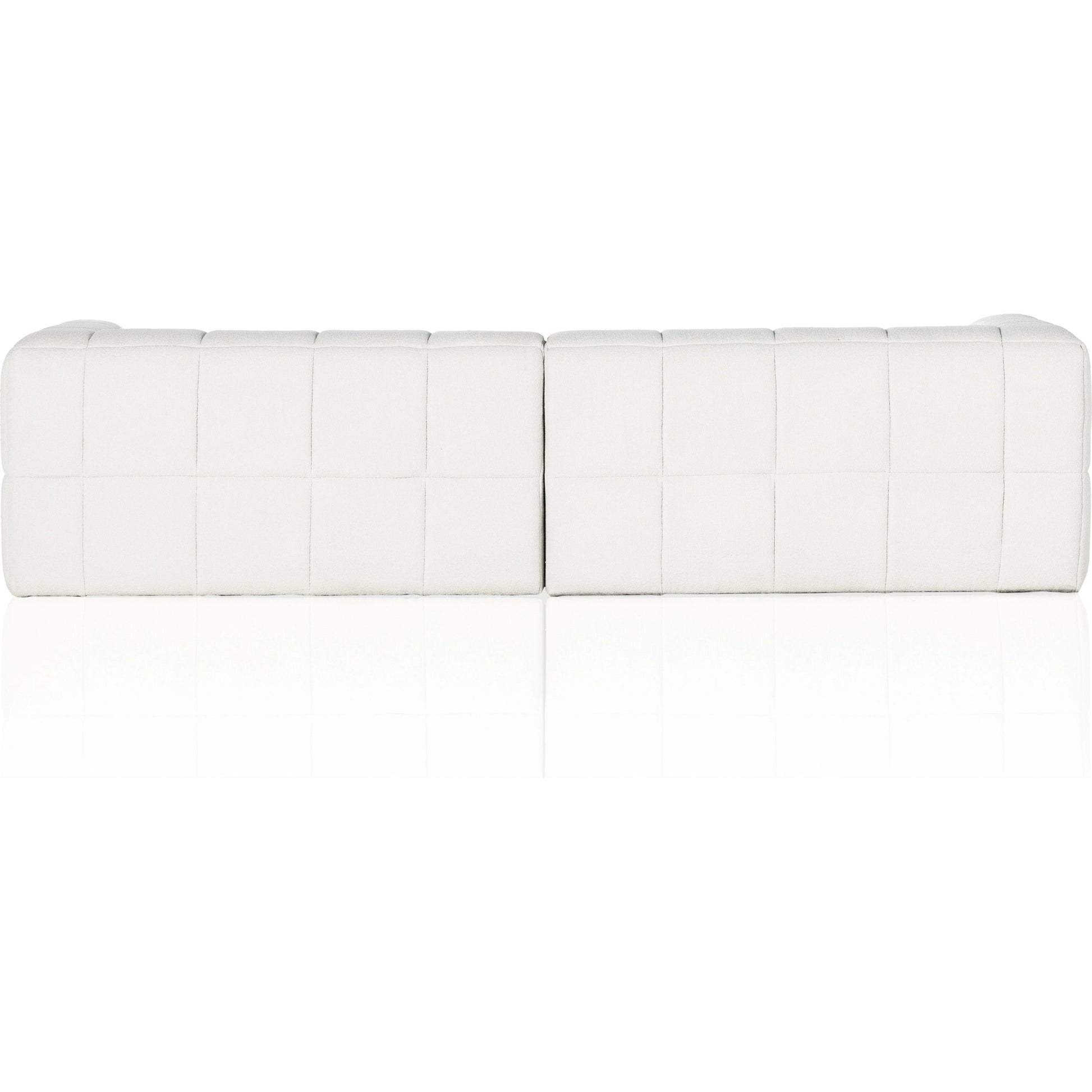 Tavi 2-Piece Sectional by Four Hands in fiqa boucle natural. Made from 100% polyester, poplar plywood in a modern style.