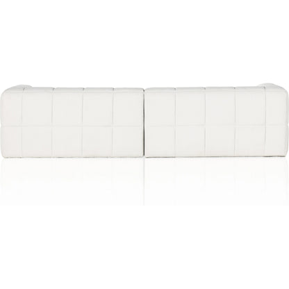 Tavi 2-Piece Sectional by Four Hands in fiqa boucle natural. Made from 100% polyester, poplar plywood in a modern style.