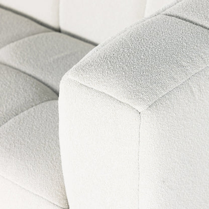 Tavi 2-Piece Sectional by Four Hands in fiqa boucle natural. Made from 100% polyester, poplar plywood in a modern style.
