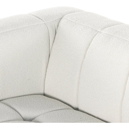 Tavi 2-Piece Sectional by Four Hands in fiqa boucle natural. Made from 100% polyester, poplar plywood in a modern style.