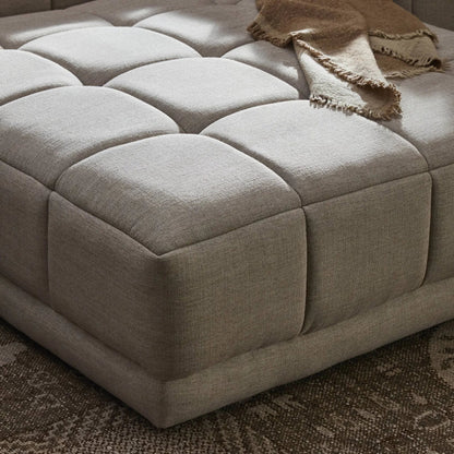 Tavi 2-Piece Sectional by Four Hands in fiqa boucle natural. Made from 100% polyester, poplar plywood in a modern style.