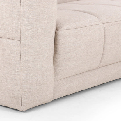 Tavi 2-Piece Sectional by Four Hands in fiqa boucle natural. Made from 100% polyester, poplar plywood in a modern style.