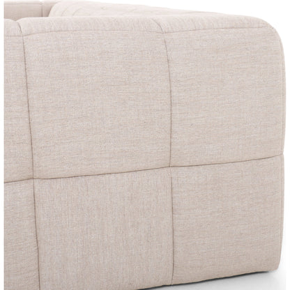 Tavi 2-Piece Sectional by Four Hands in fiqa boucle natural. Made from 100% polyester, poplar plywood in a modern style.
