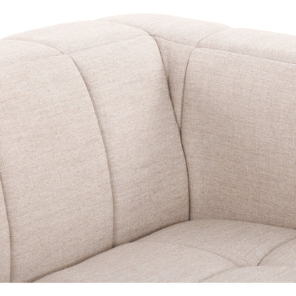 Tavi 2-Piece Sectional by Four Hands in fiqa boucle natural. Made from 100% polyester, poplar plywood in a modern style.
