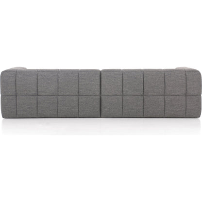Tavi 2-Piece Sectional by Four Hands in fiqa boucle natural. Made from 100% polyester, poplar plywood in a modern style.