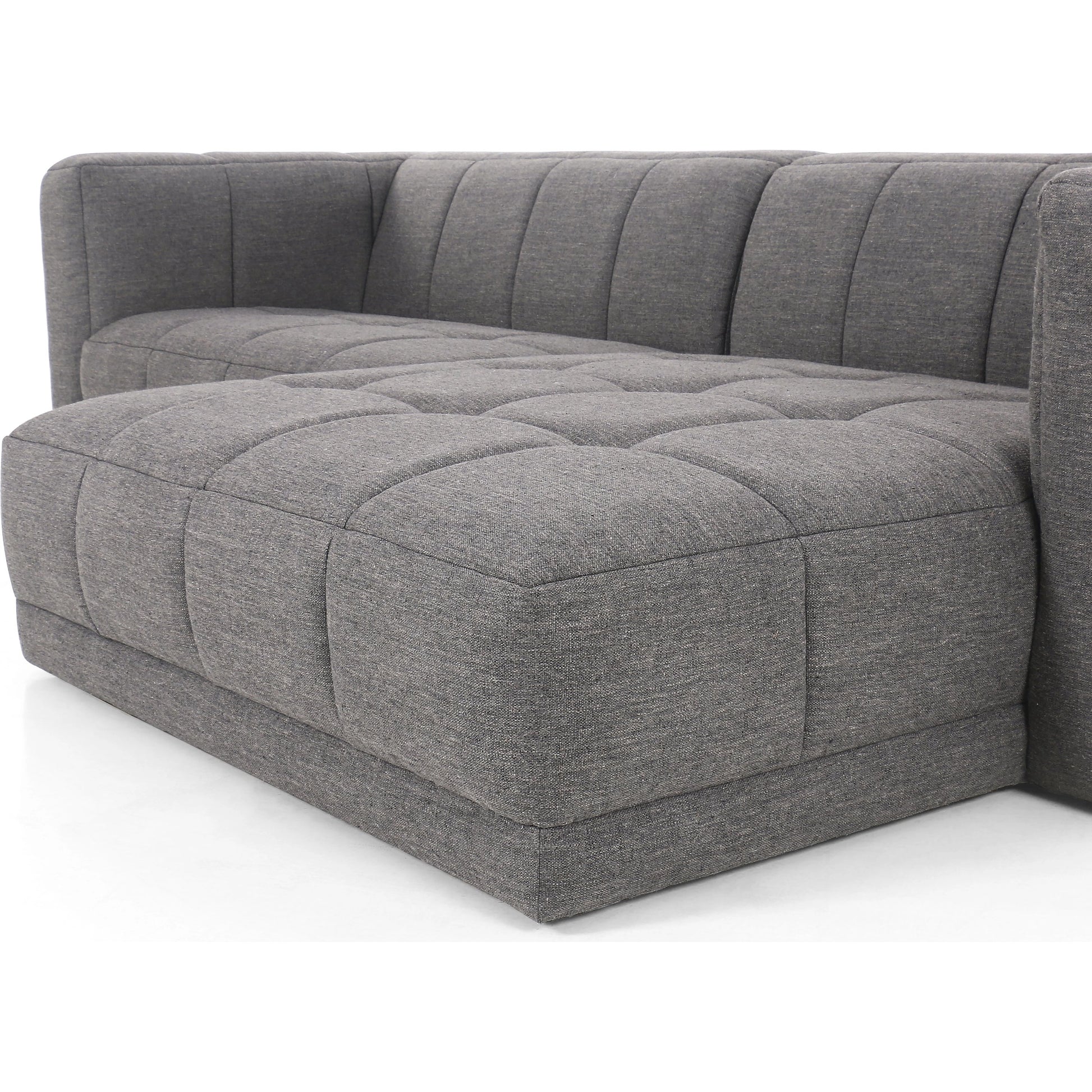 Tavi 2-Piece Sectional by Four Hands in fiqa boucle natural. Made from 100% polyester, poplar plywood in a modern style.