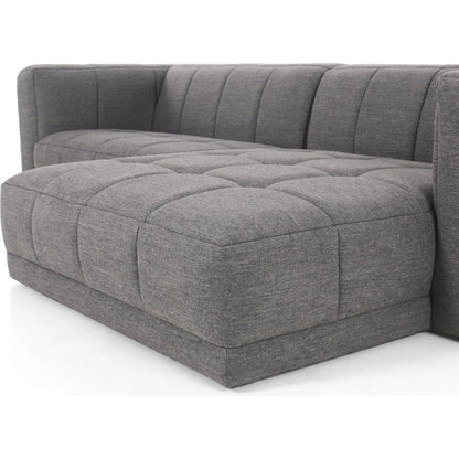 Tavi 2-Piece Sectional by Four Hands in fiqa boucle natural. Made from 100% polyester, poplar plywood in a modern style.