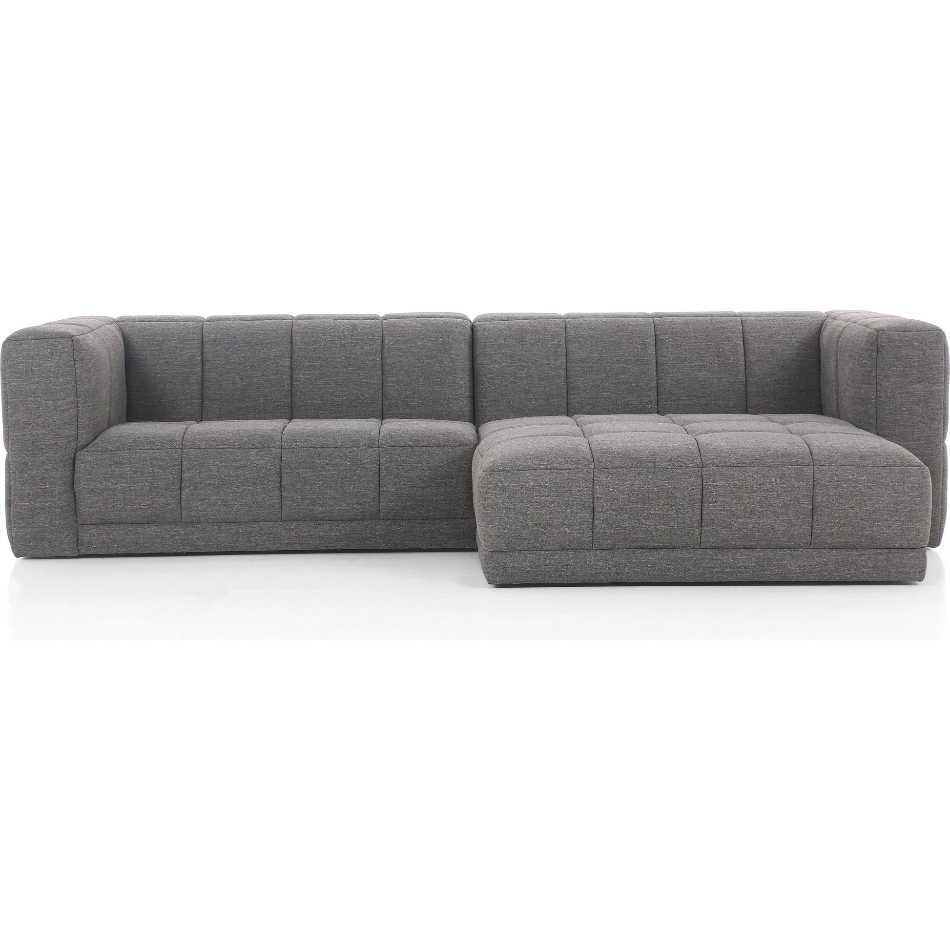 Tavi 2-Piece Sectional by Four Hands in fiqa boucle natural. Made from 100% polyester, poplar plywood in a modern style.