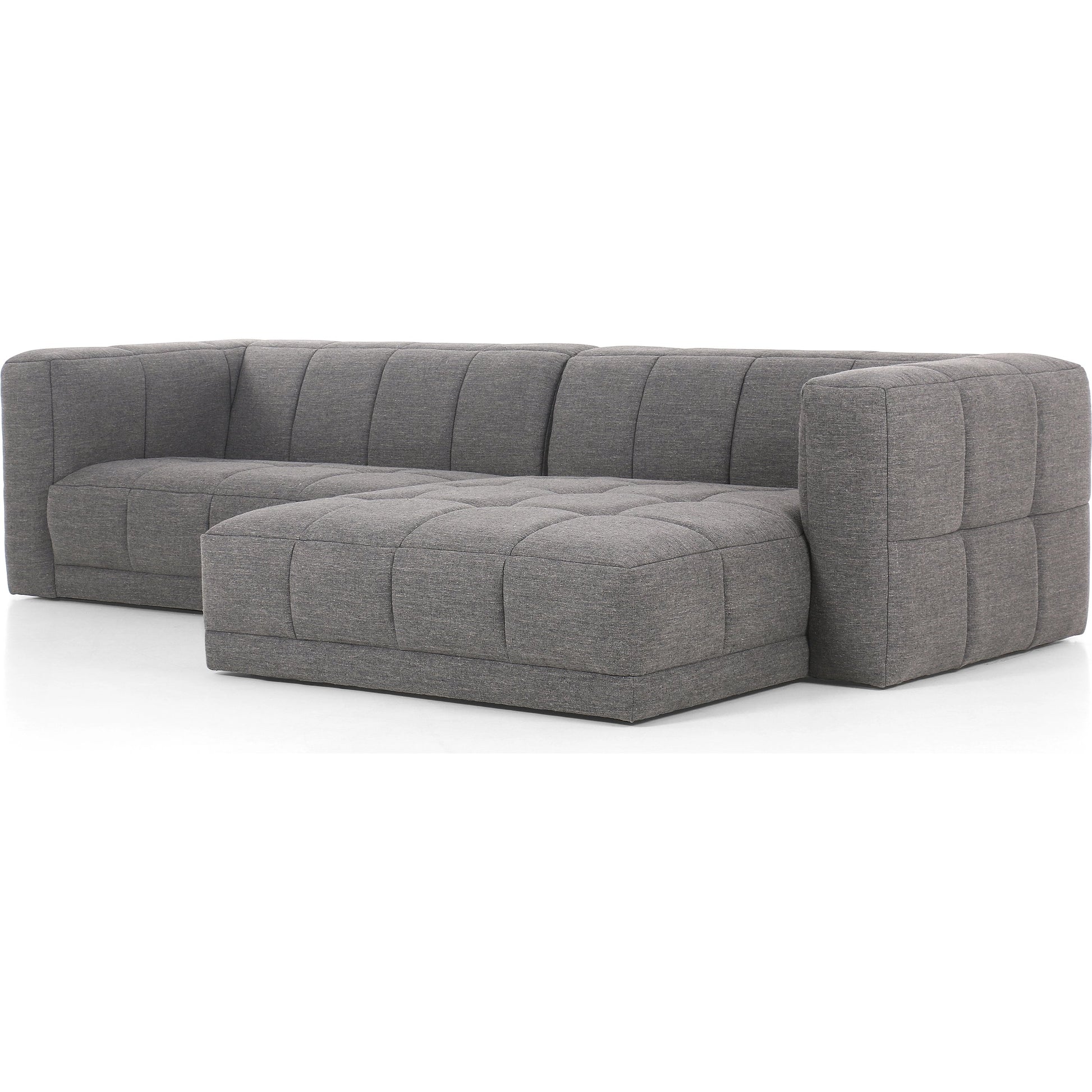 Tavi 2-Piece Sectional by Four Hands in fiqa boucle natural. Made from 100% polyester, poplar plywood in a modern style.