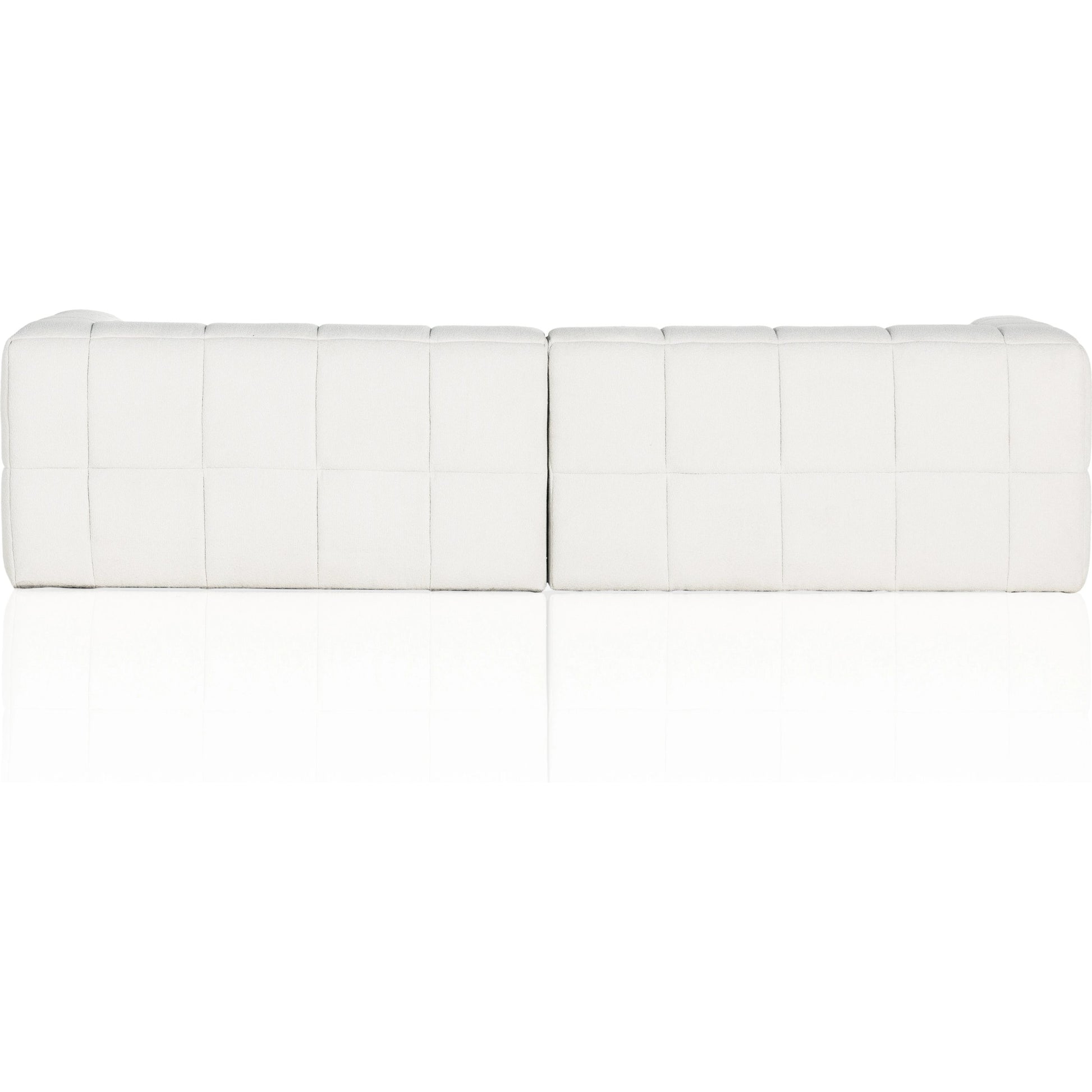 Tavi 2-Piece Sectional by Four Hands in fiqa boucle natural. Made from 100% polyester, poplar plywood in a modern style.