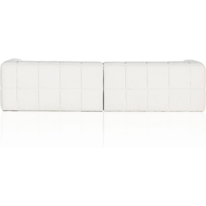 Tavi 2-Piece Sectional by Four Hands in fiqa boucle natural. Made from 100% polyester, poplar plywood in a modern style.