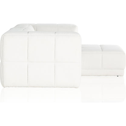 Tavi 2-Piece Sectional by Four Hands in fiqa boucle natural. Made from 100% polyester, poplar plywood in a modern style.