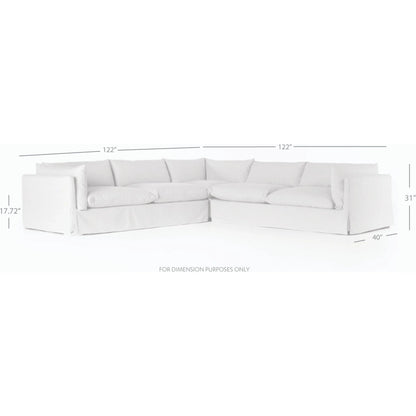 Habitat Slipcover 3-Piece Sectional by Four Hands. Made from unique in a modern style.