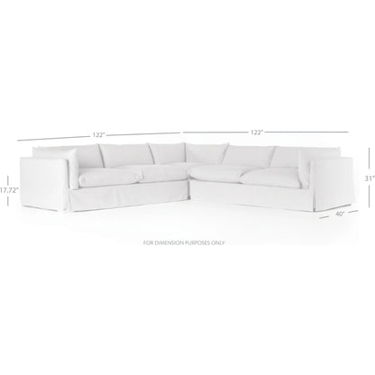 Habitat Slipcover 3-Piece Sectional by Four Hands. Made from unique in a modern style.