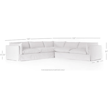 Habitat Slipcover 3-Piece Sectional by Four Hands. Made from unique in a modern style.