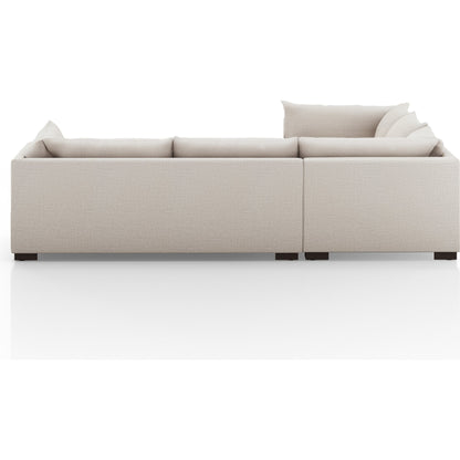 Westwood 3-PC Sectional by Four Hands. Made from 100% polyester, solid banak, solid pine in a modern style.