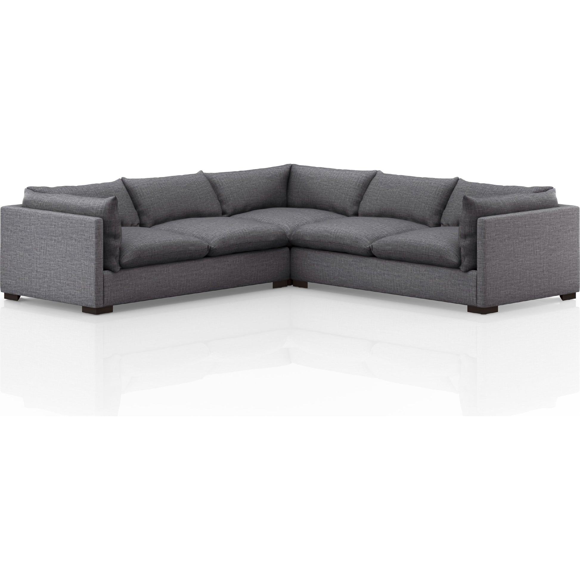 Westwood 3-PC Sectional by Four Hands. Made from 100% polyester, solid banak, solid pine in a modern style.