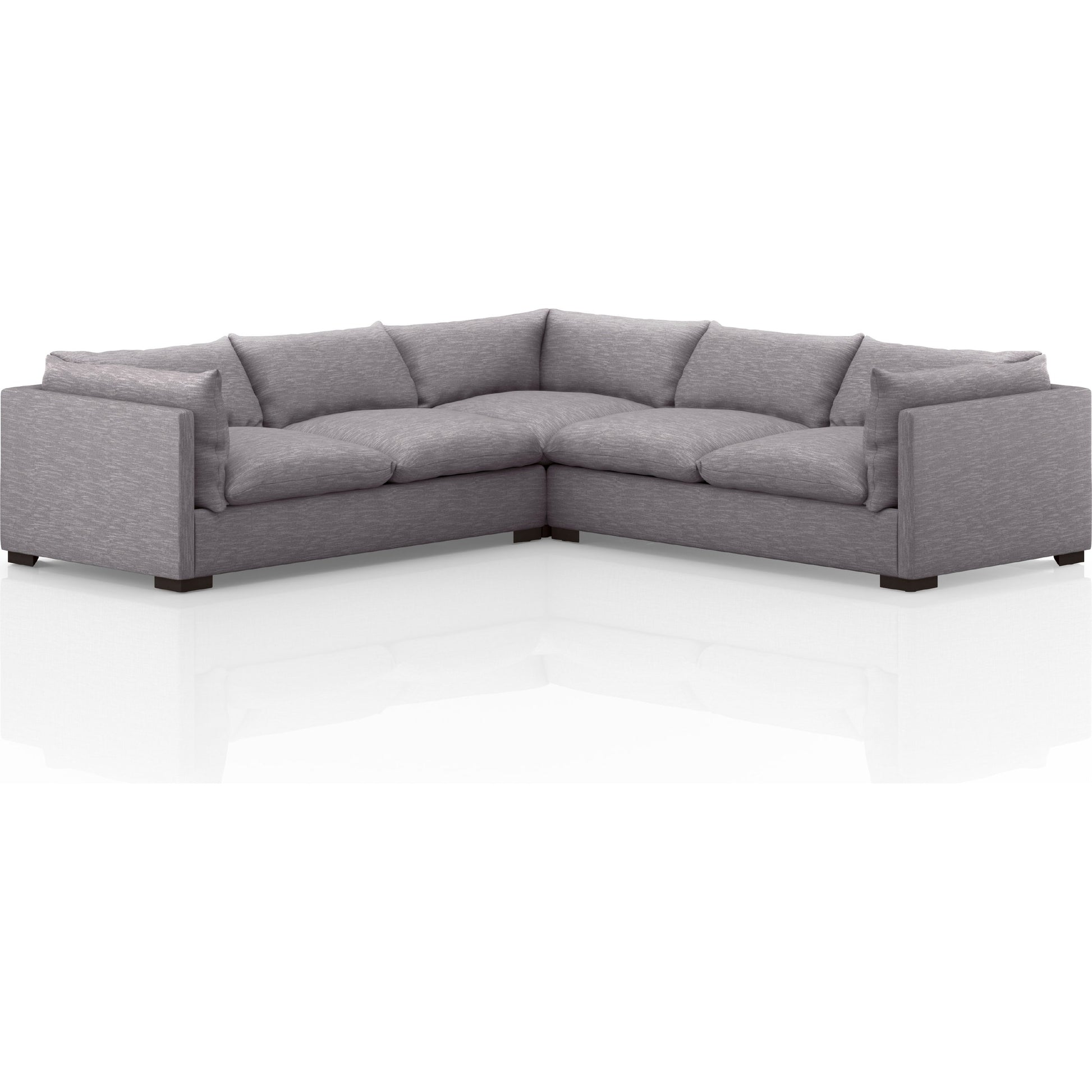 Westwood 3-PC Sectional by Four Hands. Made from 100% polyester, solid banak, solid pine in a modern style.