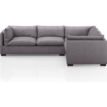 Westwood 3-PC Sectional by Four Hands. Made from 100% polyester, solid banak, solid pine in a modern style.