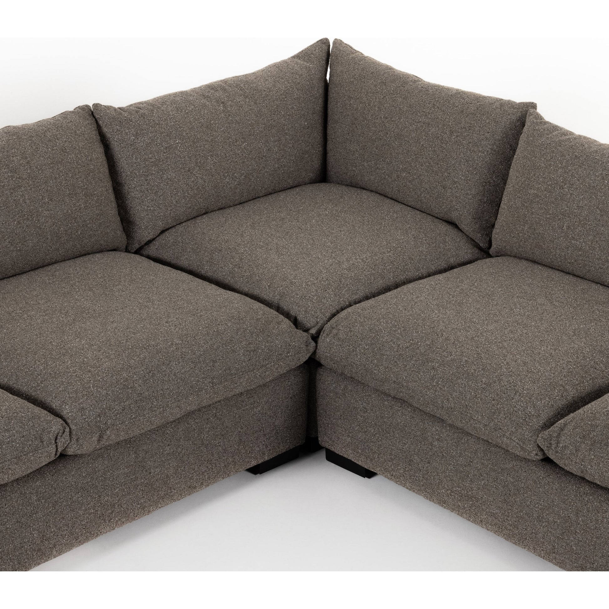 Westwood 3-PC Sectional by Four Hands. Made from 100% polyester, solid banak, solid pine in a modern style.